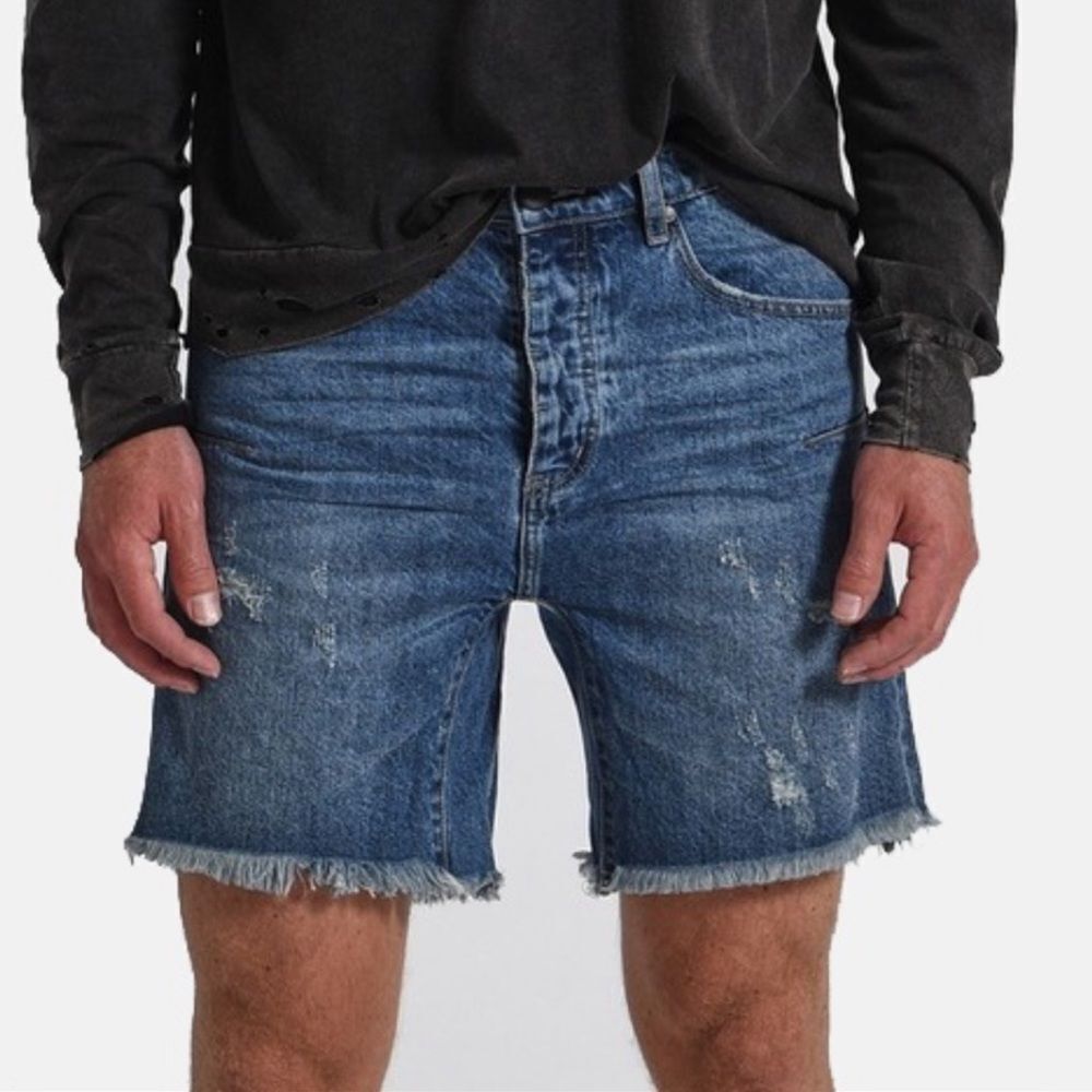 One Teaspoon Men’s Blue Jeans Shorts(Size 32)